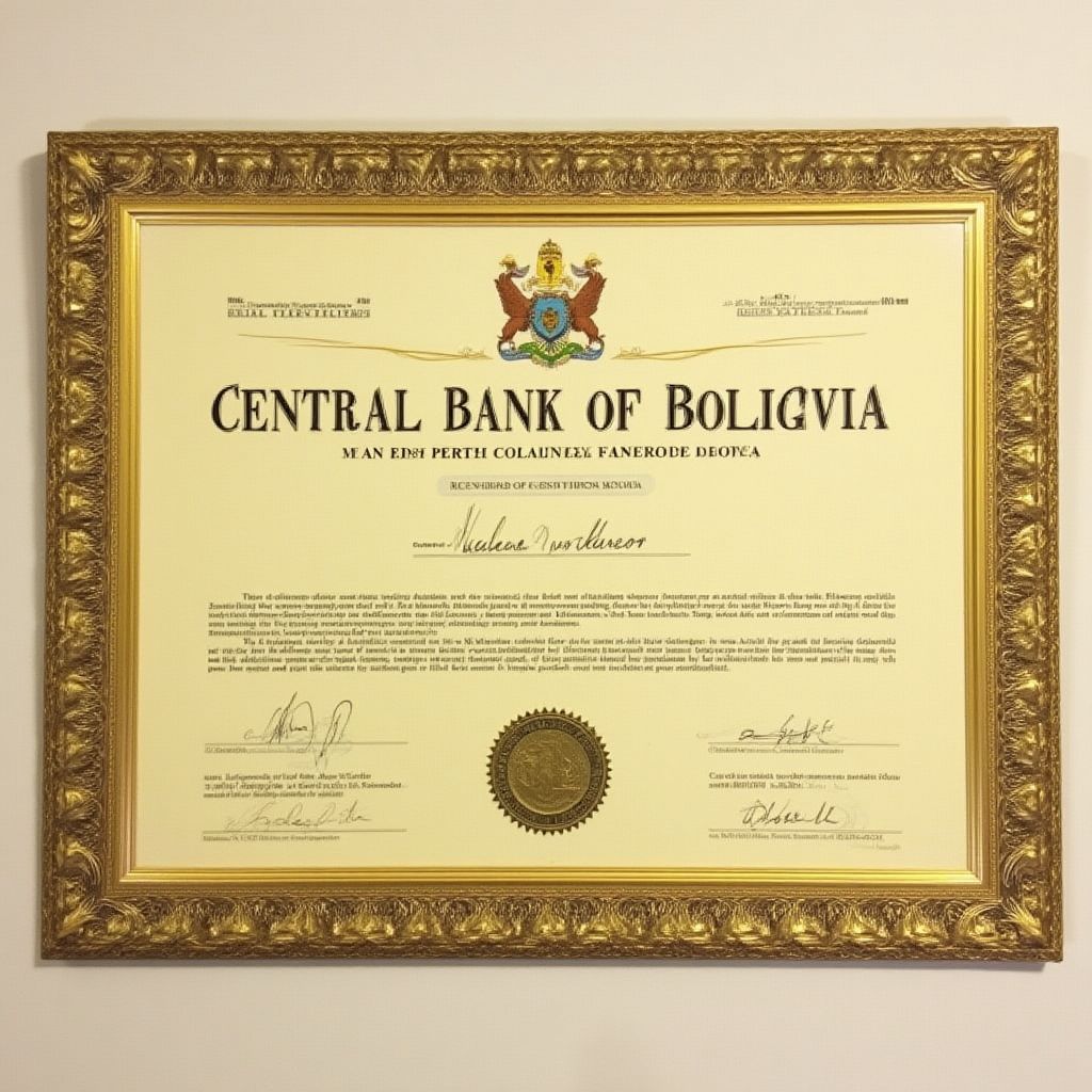 Certificación Banco Central